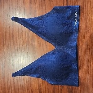 Nautica navy lace bralette size M